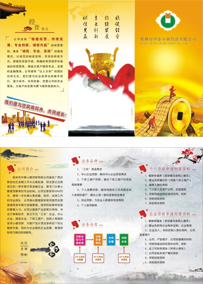 金融信贷三折页CDR设计在文化传播中的战略价值与应用